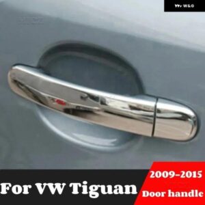 フォルクスワーゲン VW ティグアン ABS クローム サイド ドアハンドル カバー トリム カー スタイリング アクセサリー 2009 - 15
