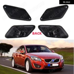 フロント ヘッドライト ウォッシャーリフト シリンダー スプレーノズルジェットクリーナー カバー ボルボ C30 2010オートキャップ39863927 39863944 1組