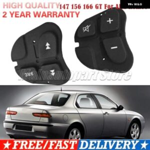 プッシュ ラバー ステアリングホイール マルチファンクション オーディオ ボタン 147 156 166 GT アルファロメオ