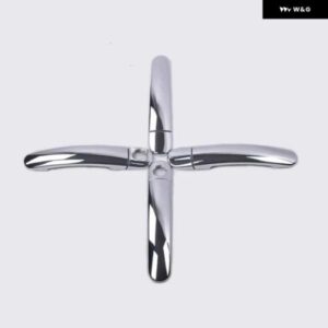 フォルクスワーゲン VW ルポ 1999 - 06 ABS クローム ドアハンドル カバー トリム 2キーホール