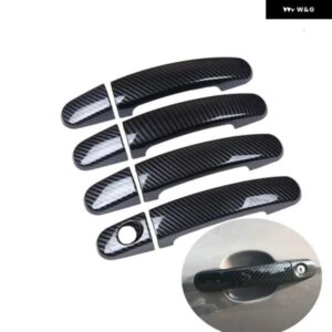 フォード エスケープ クーガ 2009 - 16 カーボン クローム カー ドアハンドル カバー トリム ステッカー アクセサリー