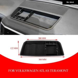 フォルクスワーゲン アトラス テラモント 2017-2023 カー スタイリング オーガナイザー インストルメント パネル トレイ 携帯電話 ホルダー アクセサリー