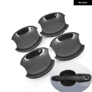 フォード マスタング 2005 - 11 クロームカーボン車 ドアハンドル カバー ステッカー スタイリング デカール アクセサリー