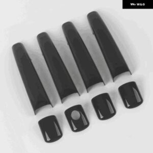 プジョー パートナー シトロエン ベルリンゴ 2008-2016 ブラック カーボン クローム カー ドアハンドル カバー ステッカー スタイリング 自動車アクセサリー