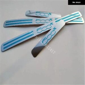 フィアット 500X 2015 - 18~2024 アクセサリー ドアシル スカッフプレート キックガード ペダル スレッショルド ステップ プロテクター ステンレス