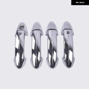 フォード エコスポーツ 2013-2018 フォード フィエスタ 2009 - 2015 クローム ドアハンドル カバー トリム スマートエントリー ボタン 付き