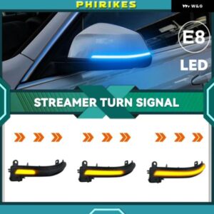 ブラック LED ダイナミックウィンカーライト サイドミラー フラッシュライト BMW 1 2 3 4 X1 Mシリーズ F20 F30 F31 F32 F33 F34 F36 E84 I3