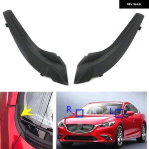 フロントガラス ラップコーナー トリム ワイパー カウルシールカバー デフレクターモールディングキャップ マツダ 6 GJ 2013 - 19