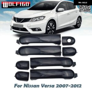 フロント リア 左 右 車外側 外装 ドアハンドル 日産 ヴァーサ 2007-2012 82641EL12A 82646-EL12B 82641-EL12A