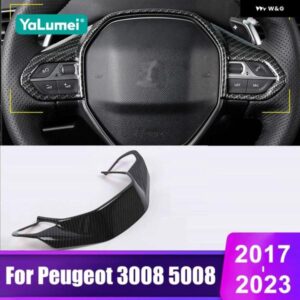 プジョー 3008 5008 GT 2017 - 23 3008GT 5008GT 車用 ステアリングホイール ボタン カバー トリム アクセサリー