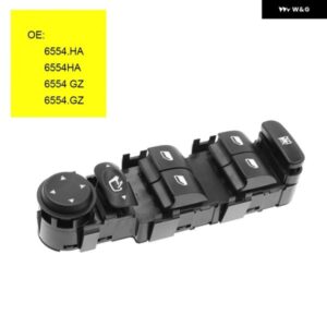 フロント左パワーウィンドウ コントロール スイッチ 6554.HA 6554HA シトロエン C4 2004-2015 カーパーツアクセサリー