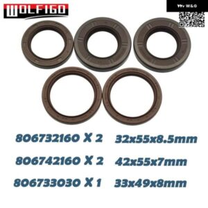 フロント クランクシャフト カムシャフト オイルシール キット 5個 インプレッサ フォレスター アウトバック STI WRX GT 806732160 806733030 806742160