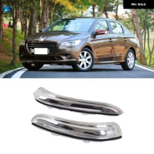 プジョー 208 301 シトロエン C3 サイド バックミラー ウィンカー ライト カバー バックミラー インジケーター ライト ランプ カバー