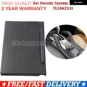 ブラック ベージュフロントセンター コンソール カップ ホルダー ローラー ブラインド カバー ポルシェ カイエン 2003-2010 7L5862531