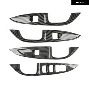 ビュイック リーガル 2017 2018 2019 カーボン カーウィンドウガラス リフトスイッチ パネル ボタン カバー トリム フレーム アクセサリー