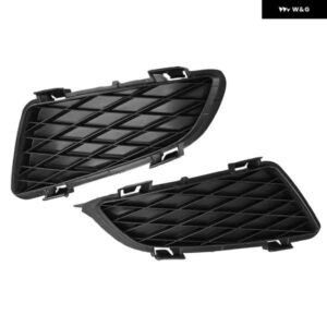 フロント バンパー 左右アンダー フォグランプ グリル カバー GJ6A-50-C21 GJ6A-50-C11 マツダ 6 2002-2008 ブラック プラスチック 1ペア