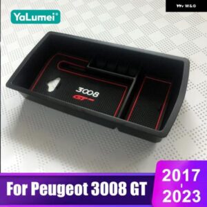 プジョー 3008 GT 2017 - 23 3008GT ハイブリッドカー用センター アームレスト 収納 ボックス オーガナイザー アクセサリー