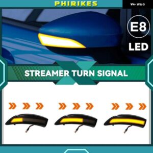 フォード フィエスタ MK7 2008-2017 フォード B-MAX 2012-2017 ダイナミックウィンカーライト LED サイドバックミラー シーケンシャル インジケーター