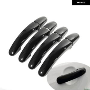 フォード トランジット カスタム トルネオ カスタム 2013-2017 光沢ブラッククローム カー ドアハンドル カバー トリム オーバーレイ スタイリング