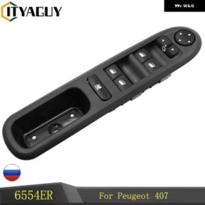 プジョー 407 ガラスリフター メインスイッチ パワーウィンドウ コントロール パネル 6554.ER 96468704XT 6554ER 6554 ER 2004-2010