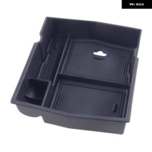 ブラック カーフロントセンター コンソール アームレスト 収納 グローブ ボックス オーガナイザー トレイ スバル フォレスター 2022-2021