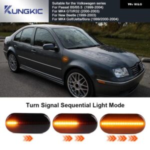 フォルクスワーゲン VW ボラ ゴルフ 3 4 MK4 ジェット パサート SEAT イビサ T5 2X LED ウィンカーライト ダイナミックサイドマーカー ウィンカー