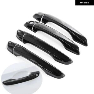 プジョー 2008 2020 - 23 光沢ブラック カー ドアハンドル カバー トリム ステッカー スタイリング アクセサリー