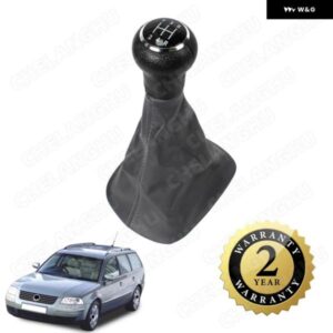 フォルクスワーゲン パサート B5 グレー 5速 ギア シフト ノブと ブーツ