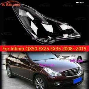 インフィニティ QX50 EX25 EX35 2008-2015 ヘッドランプ カバー ヘッドライト レンズ ク リアランプ シェード 車 ヘッドライト カバー