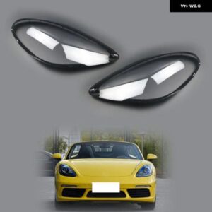 ポルシェ ボクスター ケイマン 718 982 2016-2020 ヘッドライト レンズ カバー ランプシェード シェル