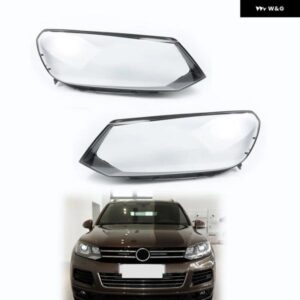 車用 ヘッドランプ レンズ フォルクスワーゲン VW トゥアレグ 2011-2014 クリアシェル ヘッドライト カバー