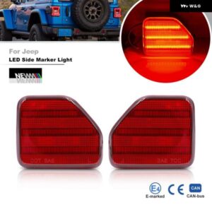 MOPAR# CH1184108 68281937AB JEEP WRANGLER JL 2018-2022 LEDリア バンパー リフレクター ライト テールブレーキストップ フォグランプ 交換