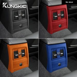 車用リア エアベント アウトレット カバー - イタリア製スーパースエード BMW 3シリーズ F30 F31 4シリーズ F32 F33 3シリーズ GT F34 F36 M3 M4 2013-2018