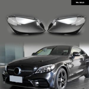ベンツ W205 2019 - 21C180 C260L C300 ヘッドライト シェルランプシェード クリアレンズ カバー