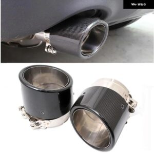 BMW G20 1 3シリーズ 2019+ G01 G02 X3 X4 2018+ X1 F48 X2 F39 2018+ カーボンリアテールエンドチップ パイプ デュアルエキゾーストマフラー 2個