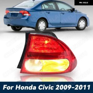 1個 右外側テール リアランプ ライト 電球 付き ホンダ シビック 2009 2010 2011 セダン 33551-SNA-A51 ターンランプ ブレーキポジション