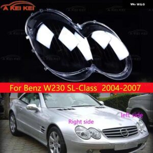 ヘッドランプ レンズ 交換用 ランプシェード メルセデス ベンツ SL クラス W230 2004 - 07 車 ヘッドライト シェル