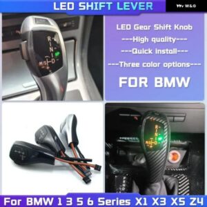 LED ギア シフト ノブ 自動ギア シフター レバー ハンドル BMW 3シリーズ E46 E90 E91 E92 E93 316I 318I 320D 320I 323I 328I 330I