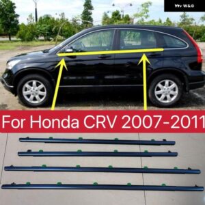 ホンダ CRV CR-V 2007-2011 ウィンドウウェザーストリップ ゴム製クロームドアモールディング トリム ベルト アウター ウィンドウガラスシールベルト
