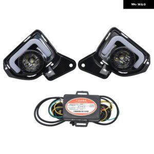 2個セット LED DRL デイタイム ランニングライト トヨタ ハイエース 2014-2018 フォグランプ アセンブリ デイライト ワイヤー スイッチ ウィンカーライト