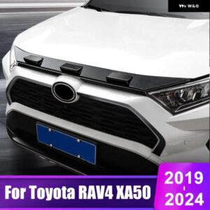 トヨタ RAV4 2019 - 24 XA50 ハイブリッド ABS フロント グリル グリル フード エンジン カバー トリム アクセサリー