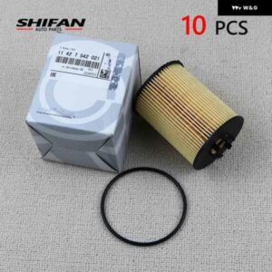 10個 11427542021 エンジン オイル フィルター BMW E60 E63 E65 E66 E70 550I 650I 750LI 760I X5 4.8 6.0 V8 V12 11427527957 11427521008