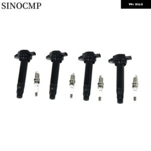 イグニッション コイル 4個 + イリジウム スパークプラグ 4個 UF557 4606824AC 5C1644 E1057 UF-557 ダッジ ジャーニー ジープ コンパス 2L 2.4L