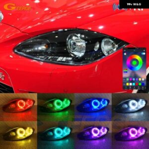 シート アルテア レオン トレド BLUETOOTH アプリ RF リモート コントロール 超高輝度 マルチカラー RGB LED エンジェルアイキット ハローリング