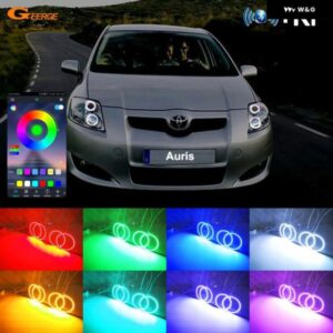 トヨタ オーリス カローラ E15 プレフェイスリフト BTアプリ RFリモート コントロール マルチカラー 超高輝度 RGB LED エンジェルアイキット ハローリング