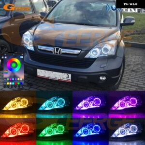 ホンダ CR-V CRV III 2006 - 11 RFリモートBLUETOOTHアプリマルチカラーRGB LEDエンジェルアイキット ハローリング