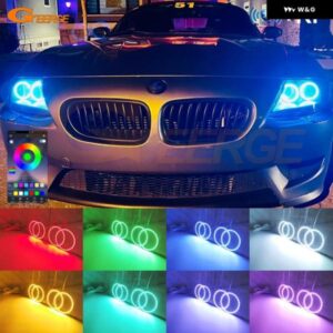 BMW Z4 E85 E86 2002 - 08 BLUETOOTH APP マルチカラー 超高輝度 RGB LED エンジェルアイキット ハローリング
