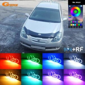 トヨタ カルディナ T24 フェイスリフト 2005 2006 2007 BLUETOOTHアプリ 超高輝度マルチカラーRGB LEDエンジェルアイキット ハローリング
