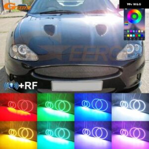 ジャガー XK 8 XK8 XKR X100 RFリモートBLUETOOTH対応アプリ超高輝度マルチカラーRGB LEDエンジェルアイキット ハローリング