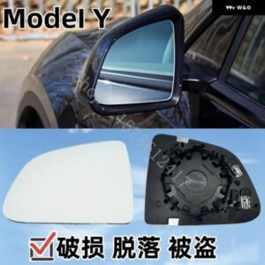 TESLA MODEL 3 Y X S 800R 広角大型ビジョンバックミラー ヒーター交換品 防眩 リバース 1ペアアクセサリー